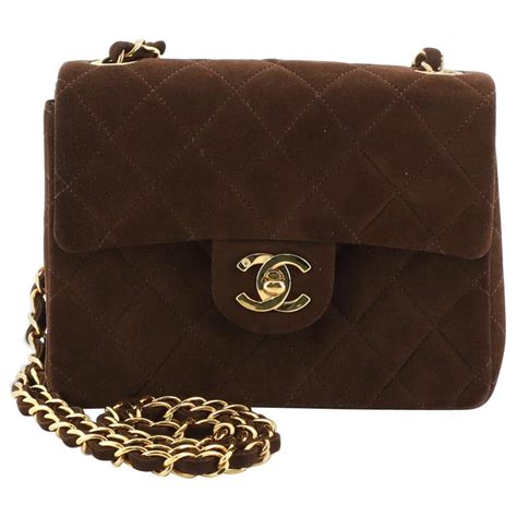 brown fake chanel purse|vintage brown suede chanel bag.